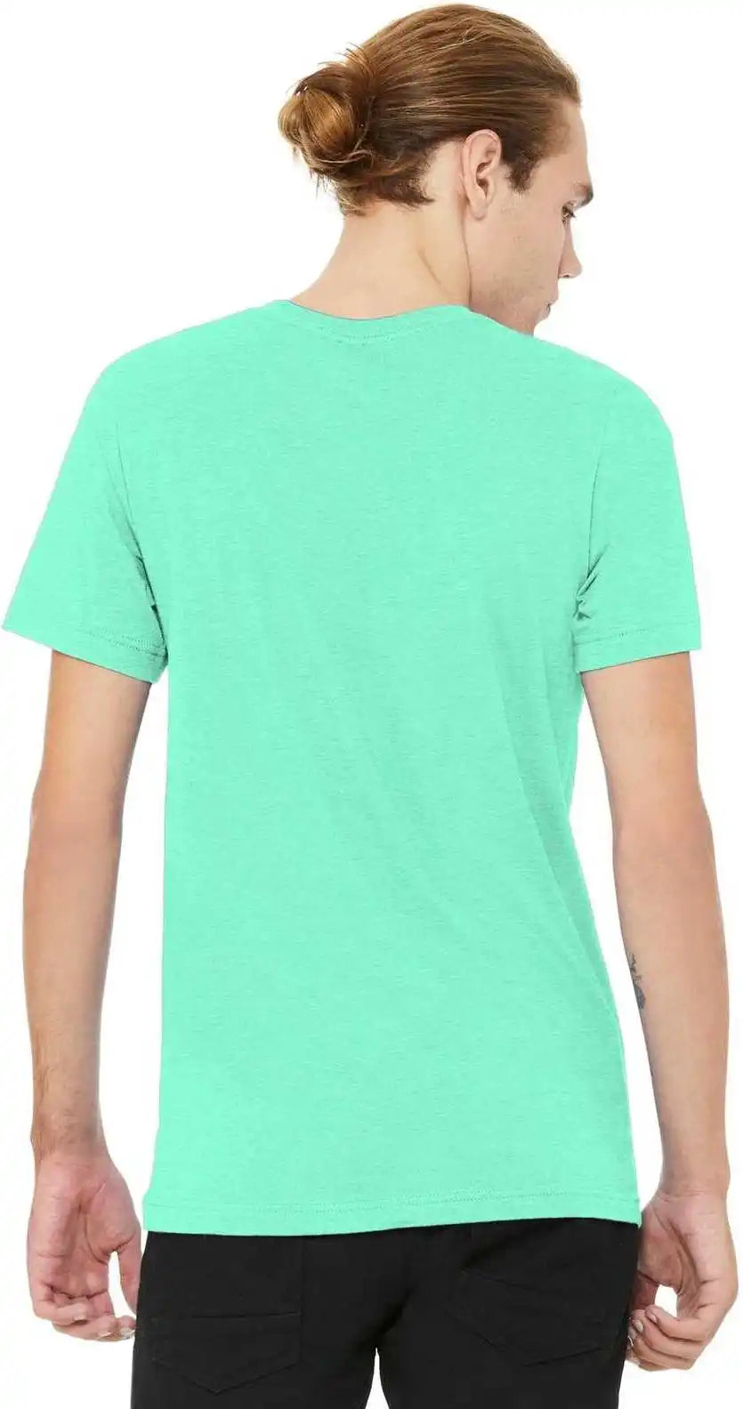 Bella + Canvas 3001cvc Unisex Heather Cvc Short Sleeve Tee - Mint