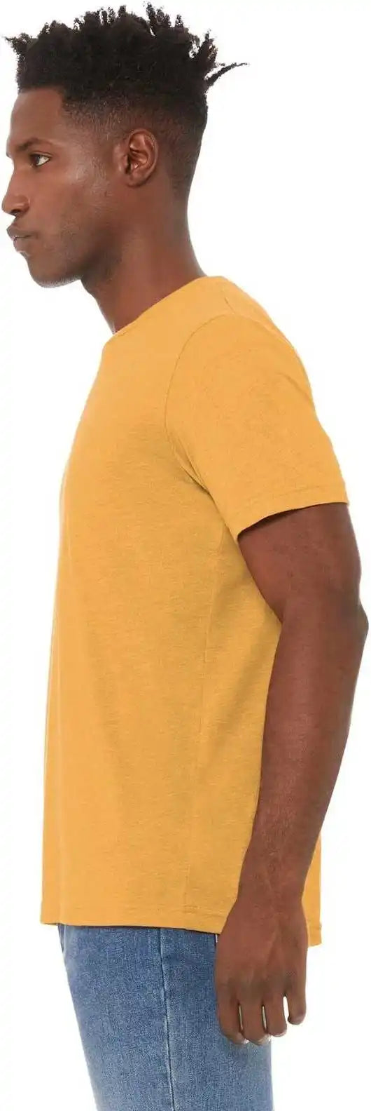 Bella + Canvas 3001cvc Unisex Heather Cvc Short Sleeve Tee Mustard