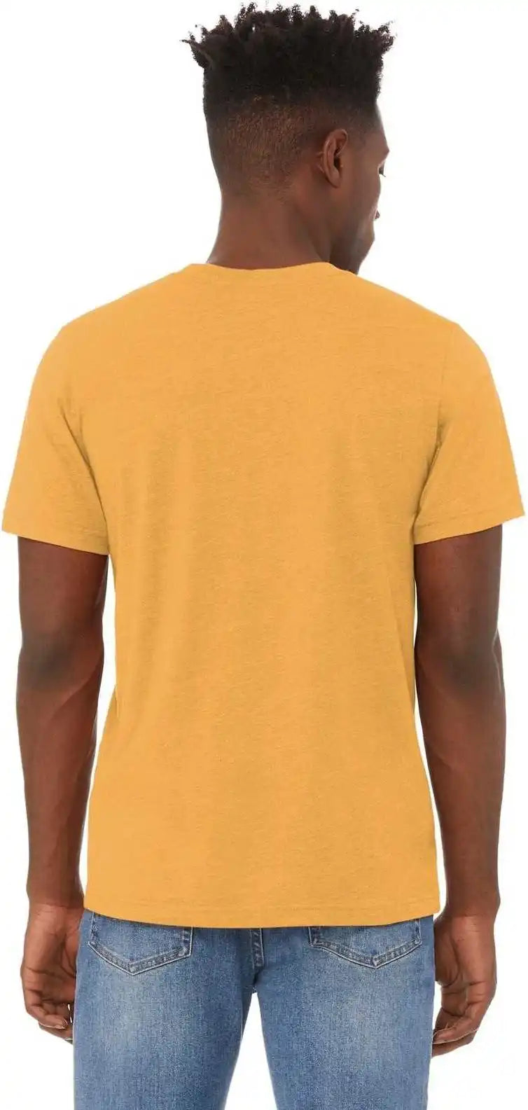 Bella + Canvas 3001cvc Unisex Heather Cvc Short Sleeve Tee Mustard