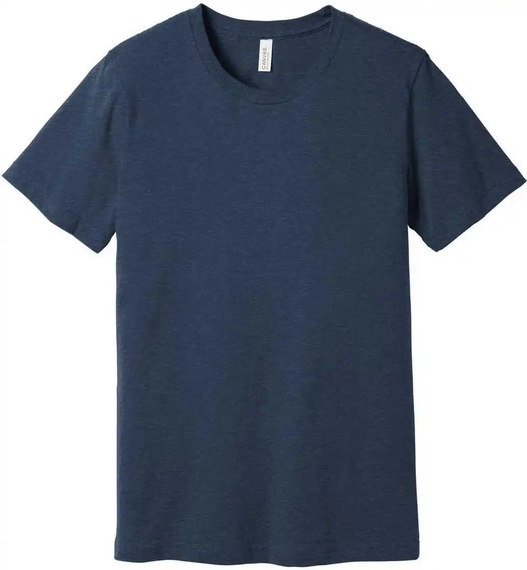 Bella + Canvas 3001cvc Unisex Heather Cvc Short Sleeve Tee Navy