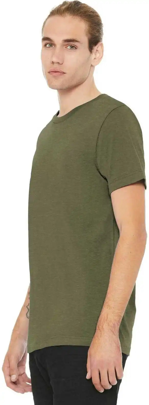 Bella + Canvas 3001cvc Unisex Heather Cvc Short Sleeve Tee Olive