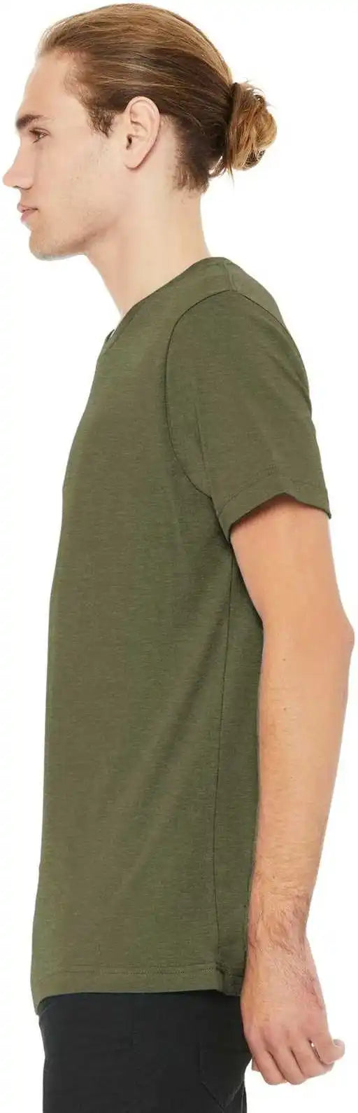 Bella + Canvas 3001cvc Unisex Heather Cvc Short Sleeve Tee Olive