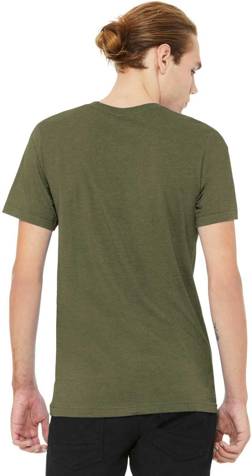 Bella + Canvas 3001cvc Unisex Heather Cvc Short Sleeve Tee - Olive