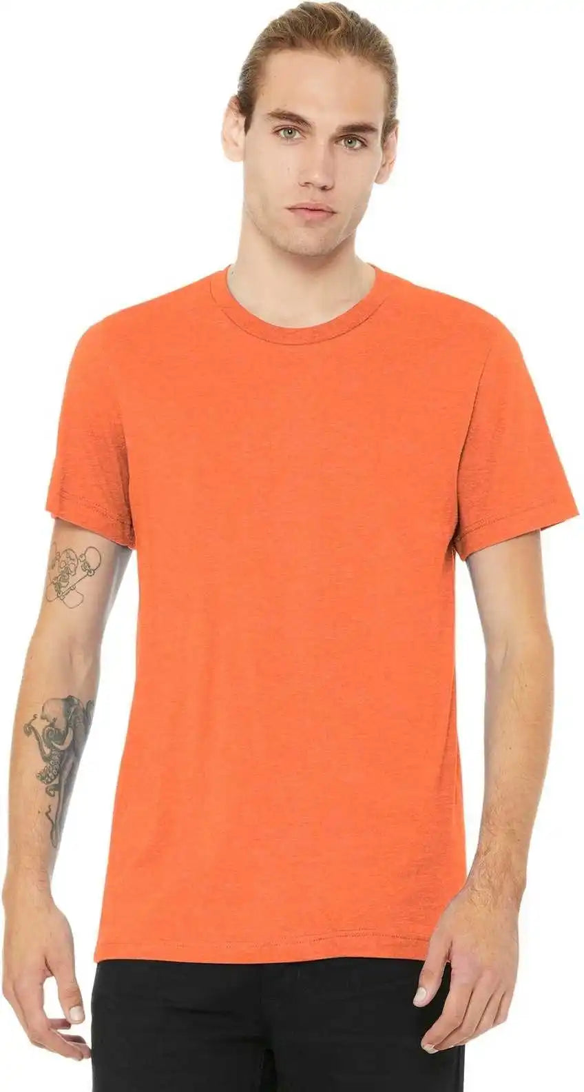 Bella + Canvas 3001cvc Unisex Heather Cvc Short Sleeve Tee Orange