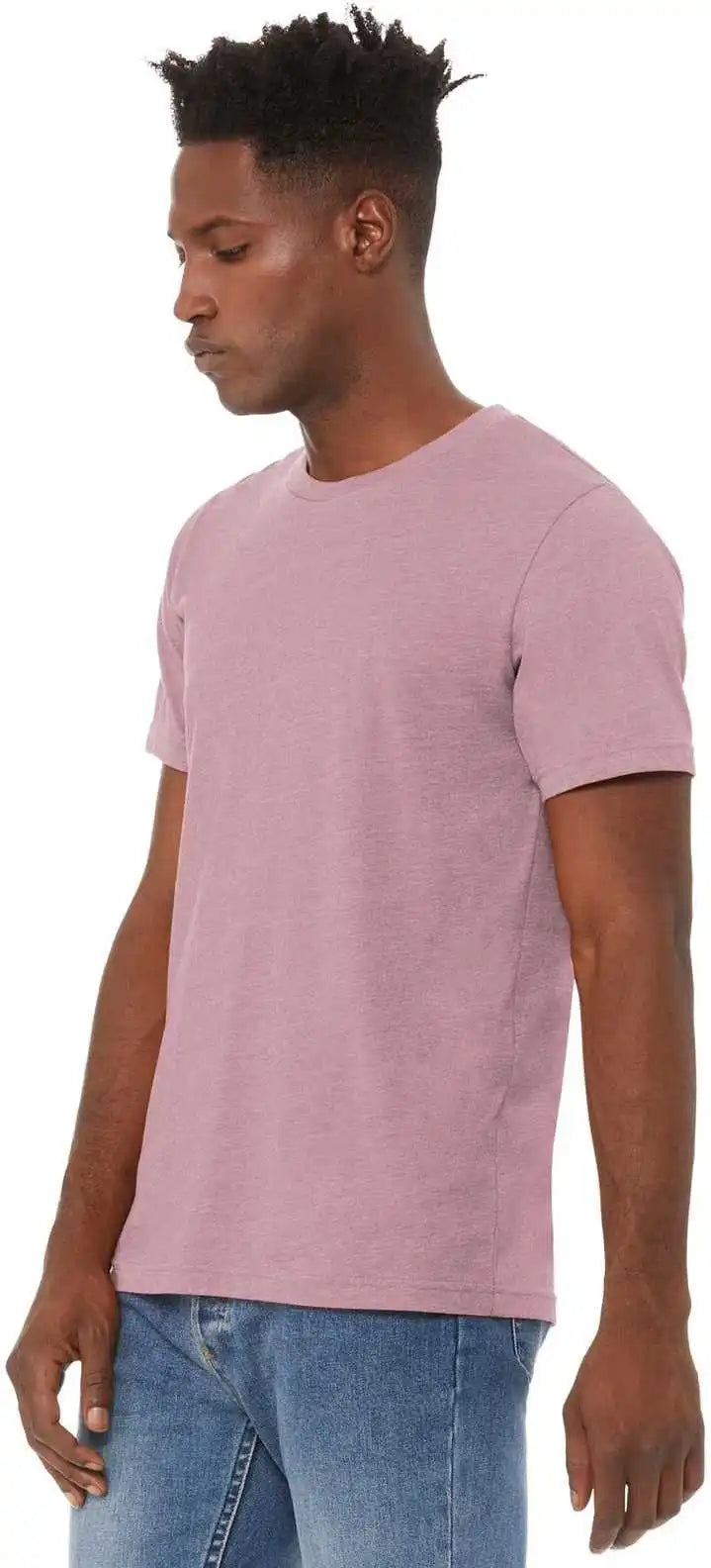 Bella + Canvas 3001cvc Unisex Heather Cvc Short Sleeve Tee - Orchid