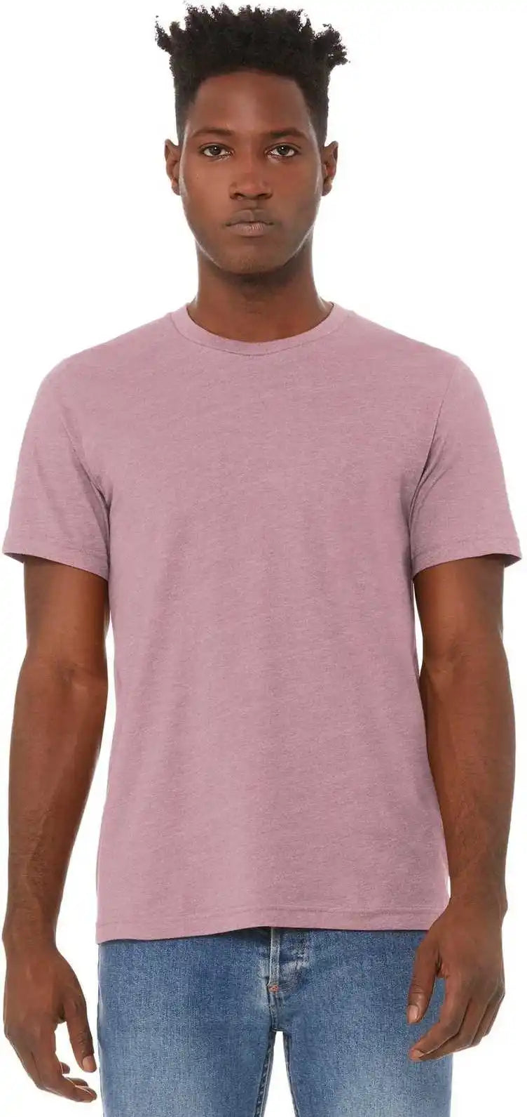 Bella + Canvas 3001cvc Unisex Heather Cvc Short Sleeve Tee - Orchid