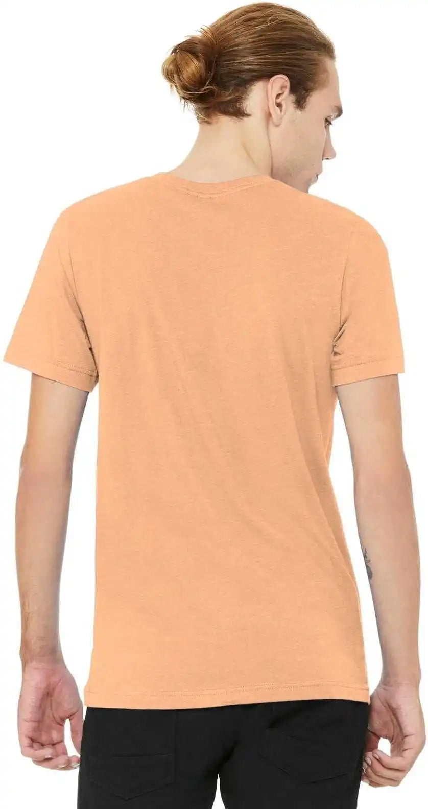 Bella + Canvas 3001cvc Unisex Heather Cvc Short Sleeve Tee - Peach