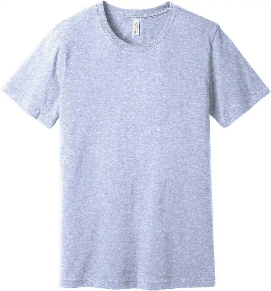 Bella + Canvas 3001cvc Unisex Heather Cvc Short Sleeve Tee - Prism Blue