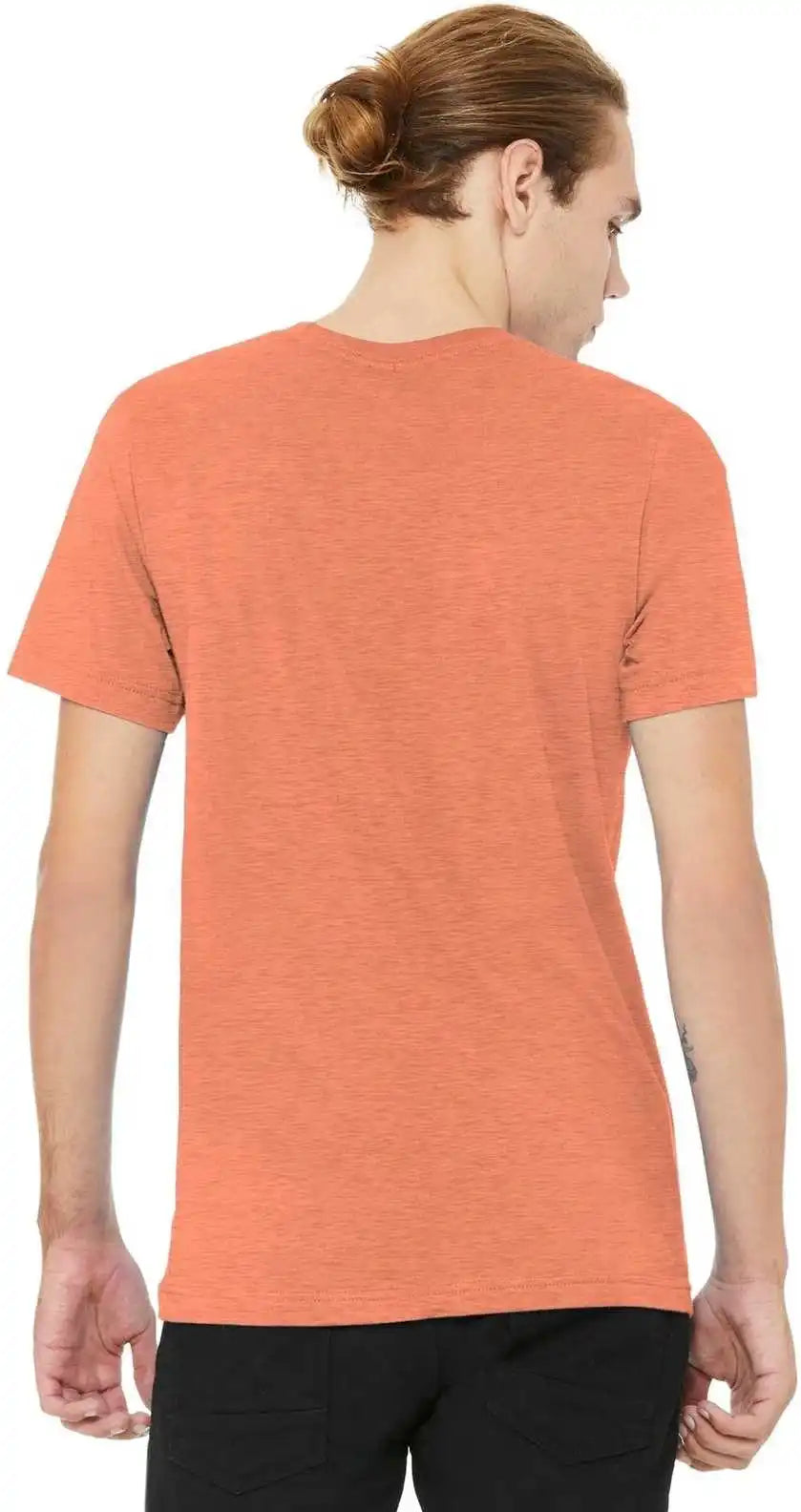 Bella + Canvas 3001cvc Unisex Heather Cvc Short Sleeve Tee Prism Sunset