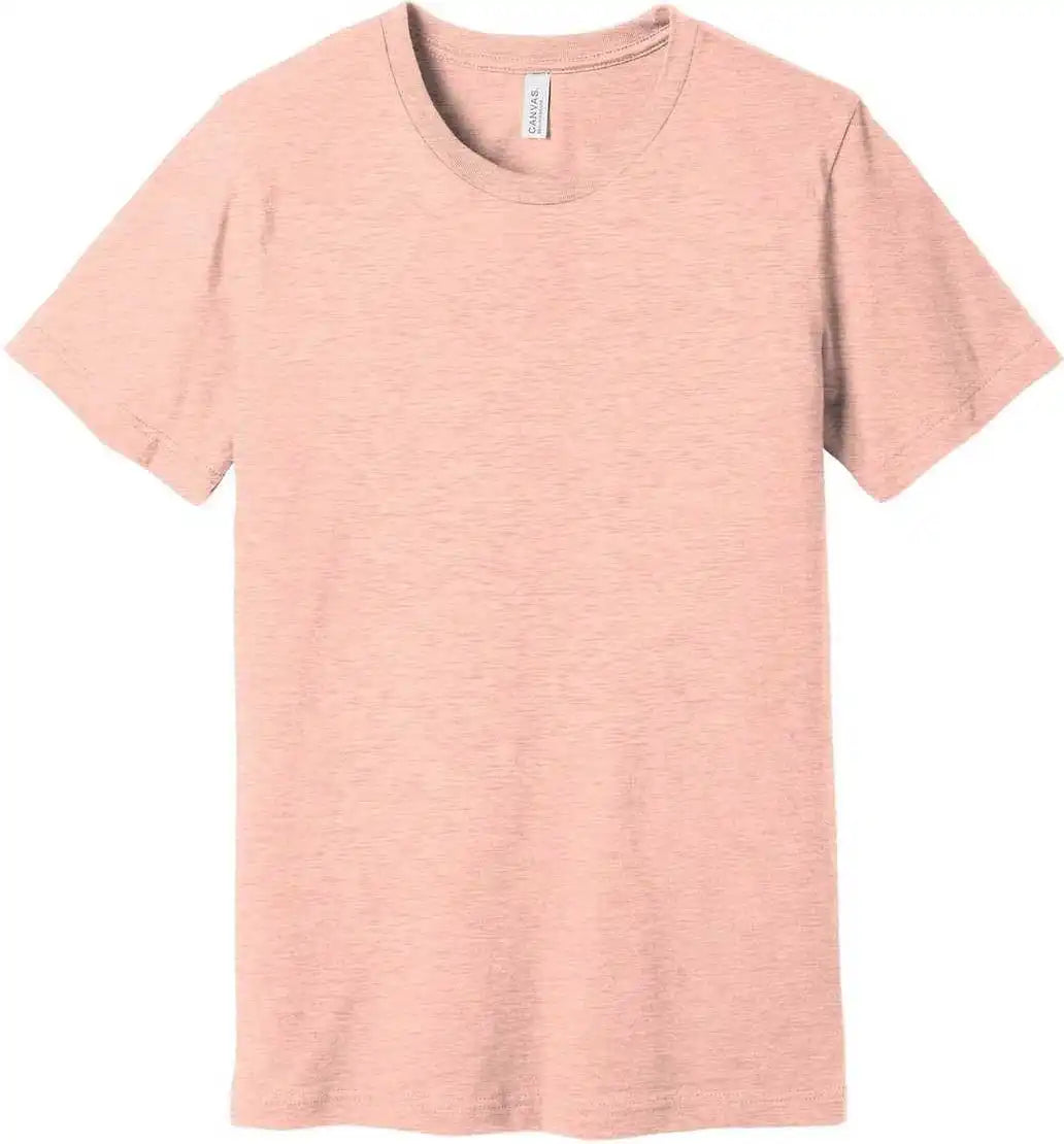 Bella + Canvas 3001cvc Unisex Heather Cvc Short Sleeve Tee - Prism Peach
