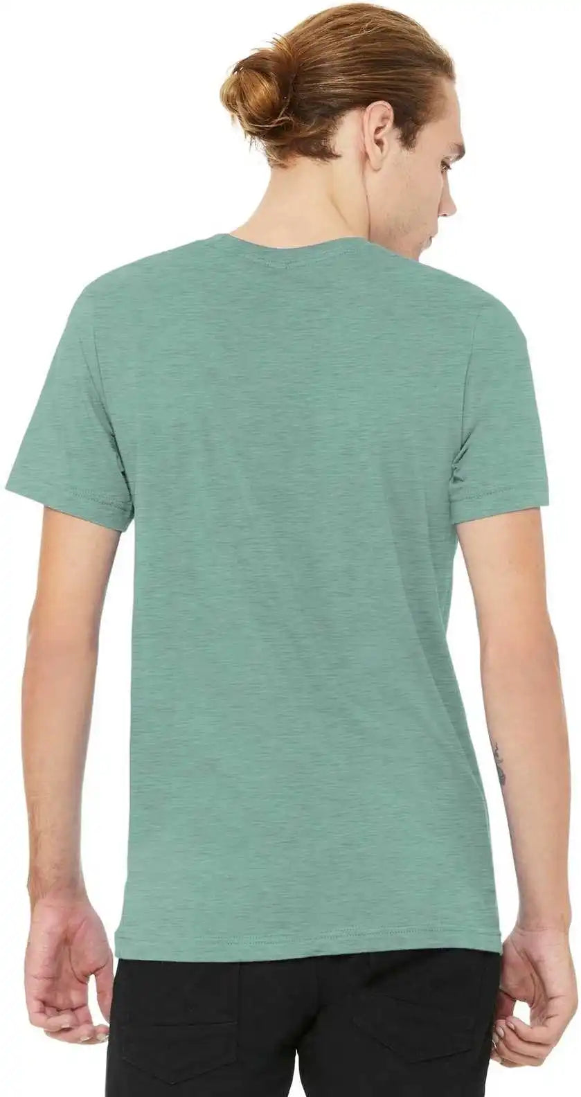 Bella + Canvas 3001cvc Unisex Heather Cvc Short Sleeve Tee - Prism Dusty Blue