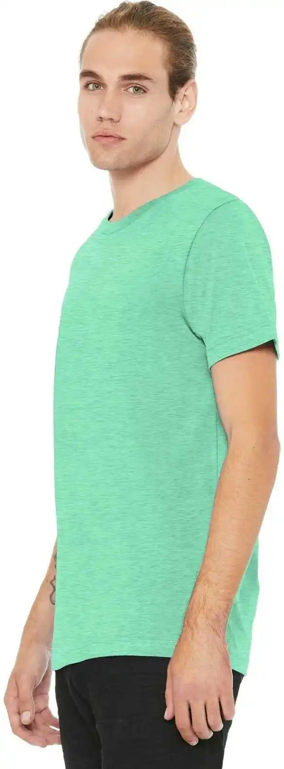 Bella + Canvas 3001cvc Unisex Heather Cvc Short Sleeve Tee Prism Mint