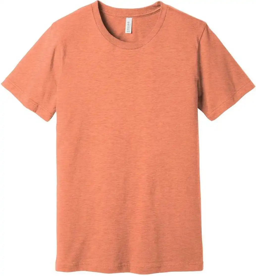 Bella + Canvas 3001cvc Unisex Heather Cvc Short Sleeve Tee Prism Sunset
