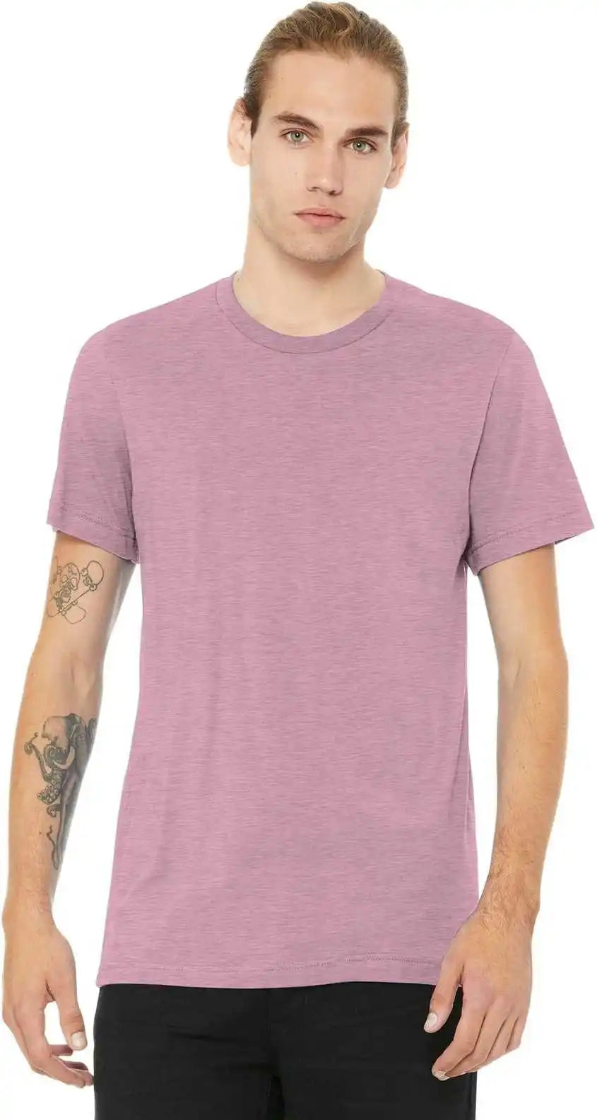 Bella + Canvas 3001cvc Unisex Heather Cvc Short Sleeve Tee Prism Lilac