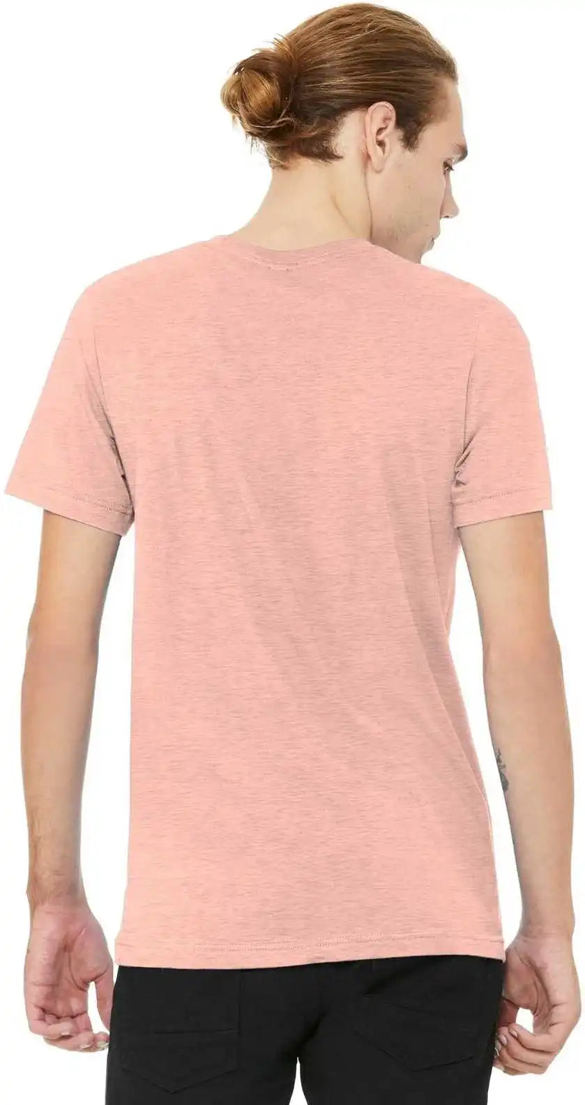 Bella + Canvas 3001cvc Unisex Heather Cvc Short Sleeve Tee - Prism Peach