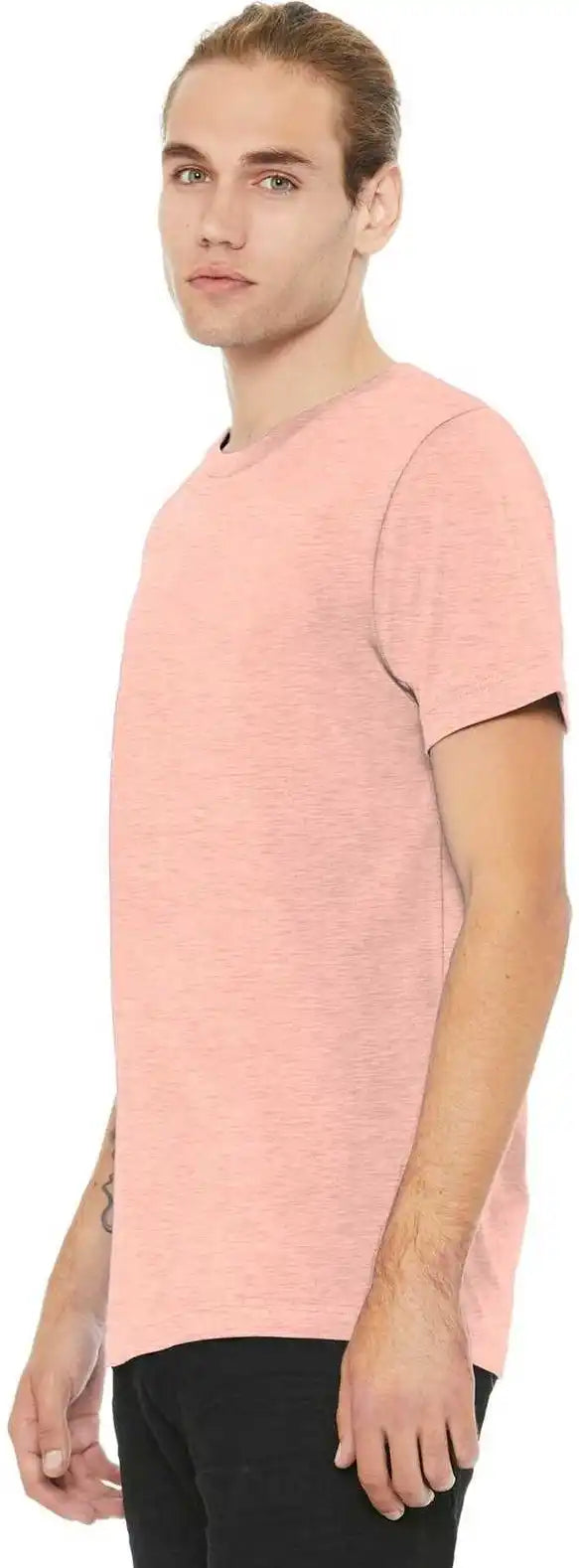 Bella + Canvas 3001cvc Unisex Heather Cvc Short Sleeve Tee - Prism Peach