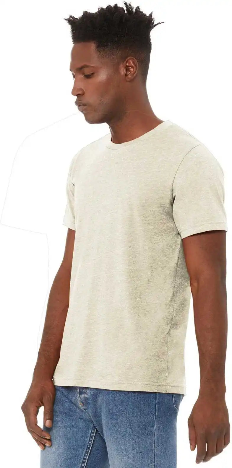 Bella + Canvas 3001cvc Unisex Heather Cvc Short Sleeve Tee Prism Natural