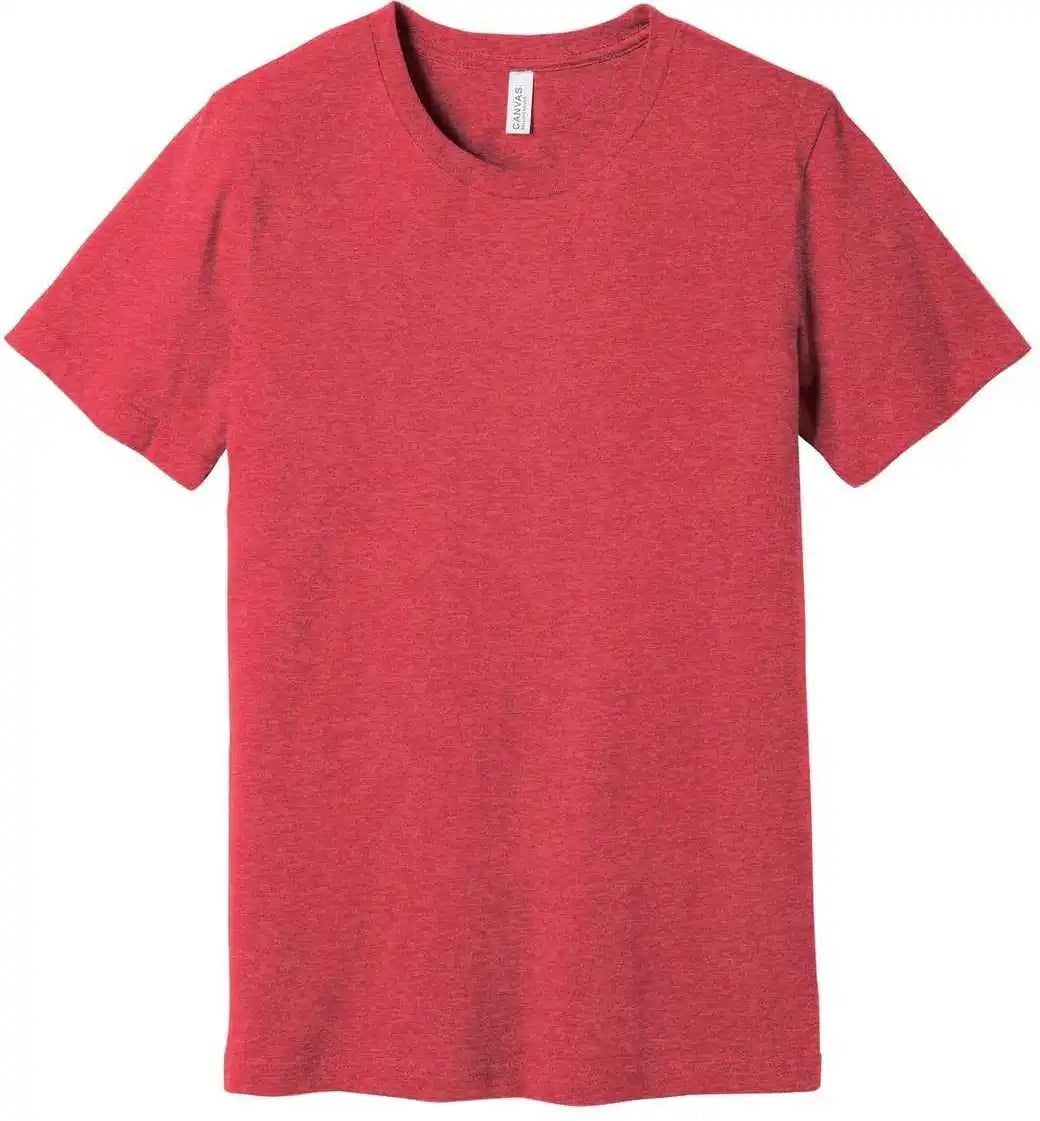 Bella + Canvas 3001cvc Unisex Heather Cvc Short Sleeve Tee Red