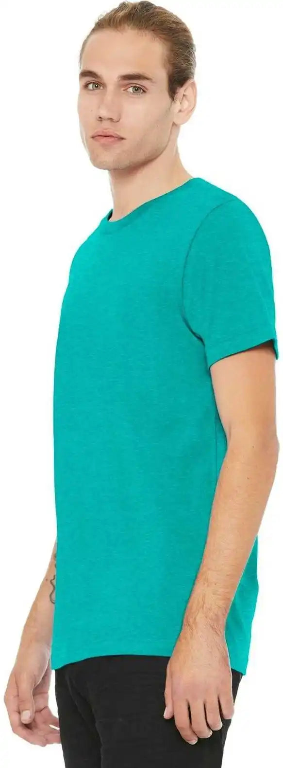 Bella + Canvas 3001cvc Unisex Heather Cvc Short Sleeve Tee Sea Green