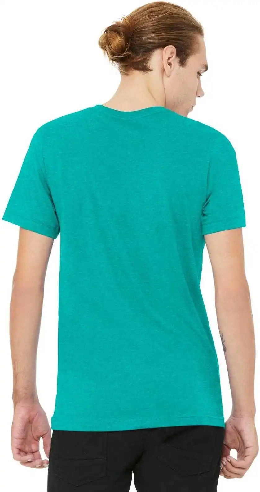 Bella + Canvas 3001cvc Unisex Heather Cvc Short Sleeve Tee - Sea Green