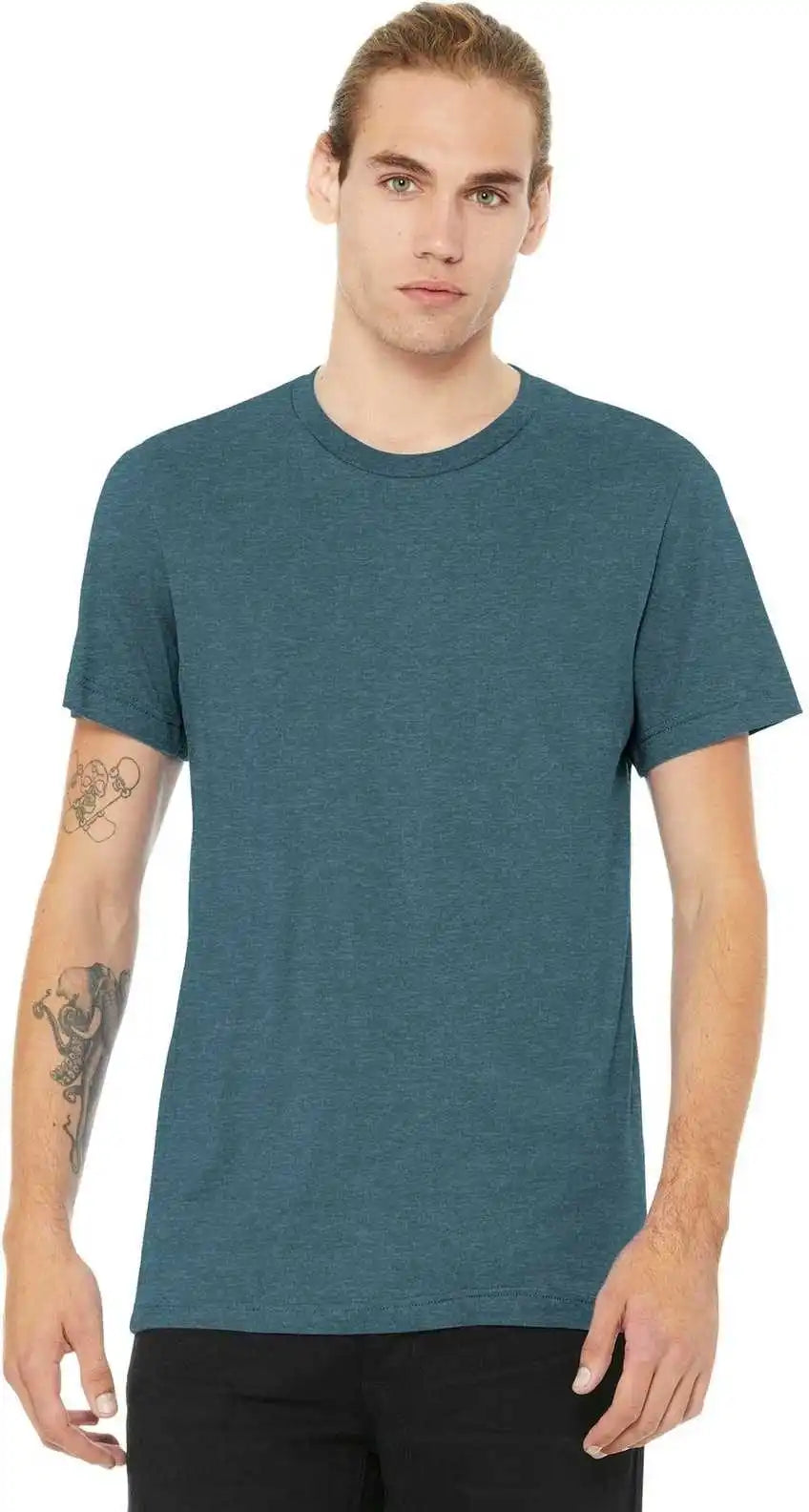 Bella + Canvas 3001cvc Unisex Heather Cvc Short Sleeve Tee - Slate