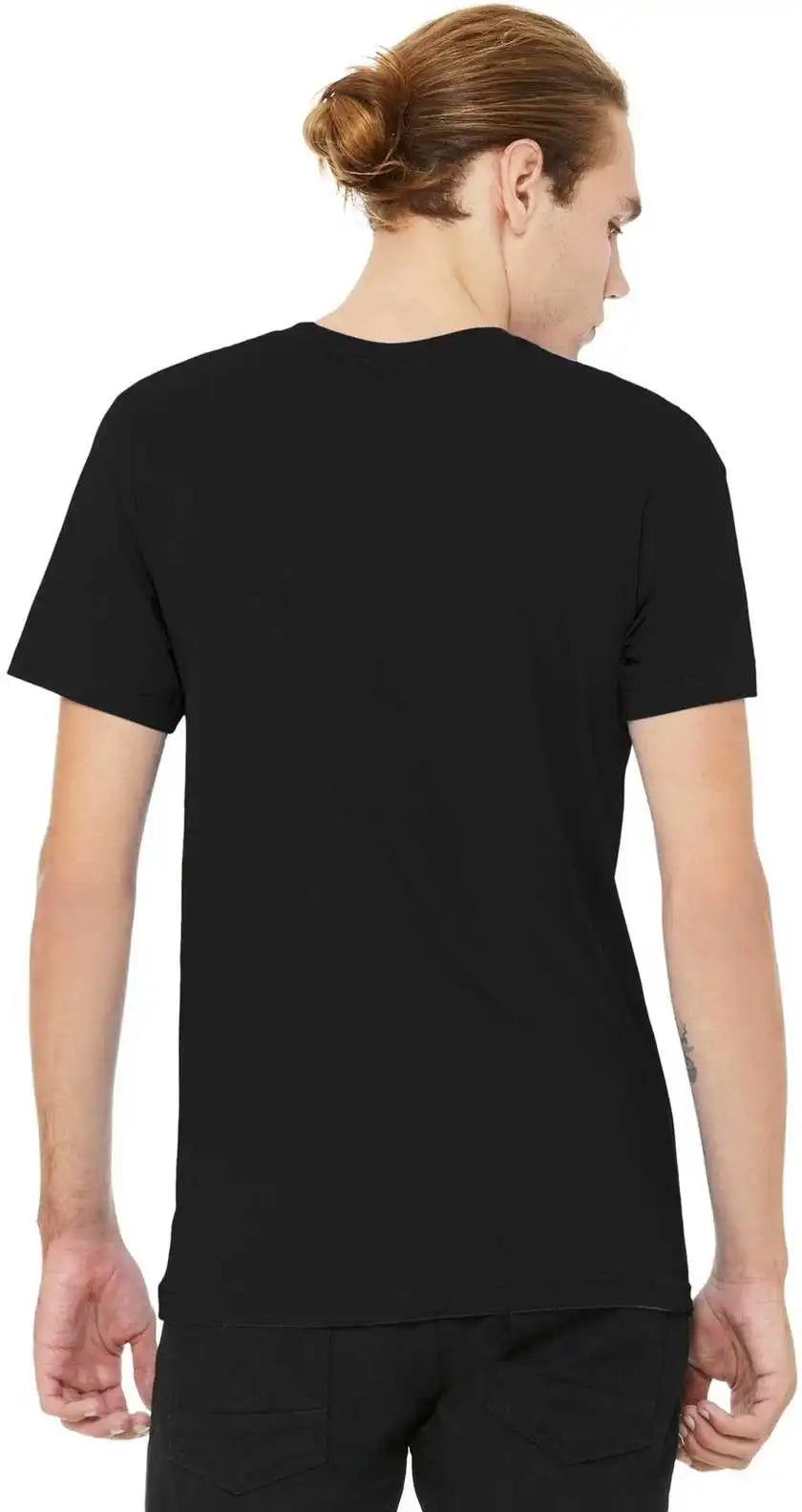 Bella + Canvas 3001cvc Unisex Heather Cvc Short Sleeve Tee - Solid Black Blend