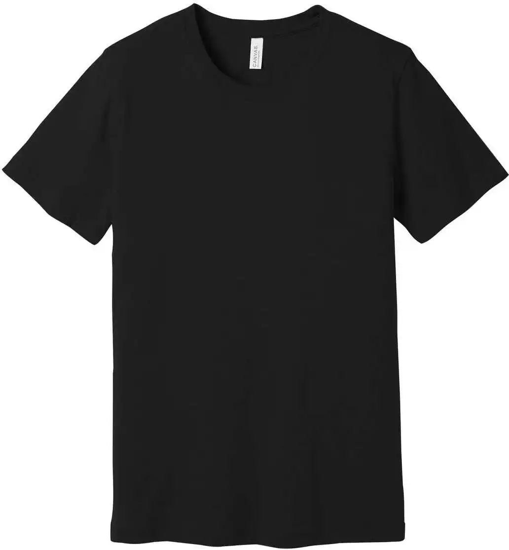 Bella + Canvas 3001cvc Unisex Heather Cvc Short Sleeve Tee - Solid Black Blend