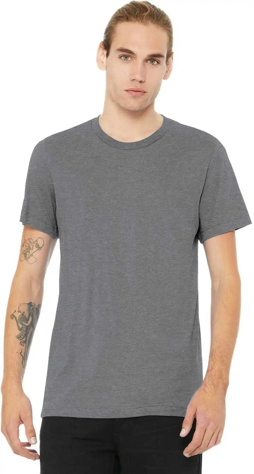 Bella + Canvas 3001cvc Unisex Heather Cvc Short Sleeve Tee - Storm