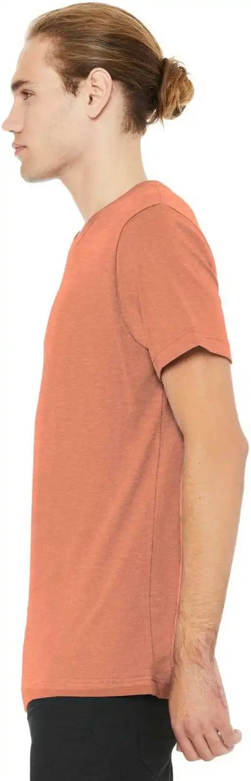 Bella + Canvas 3001cvc Unisex Heather Cvc Short Sleeve Tee - Sunset
