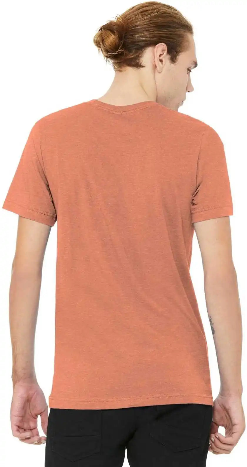 Bella + Canvas 3001cvc Unisex Heather Cvc Short Sleeve Tee Sunset