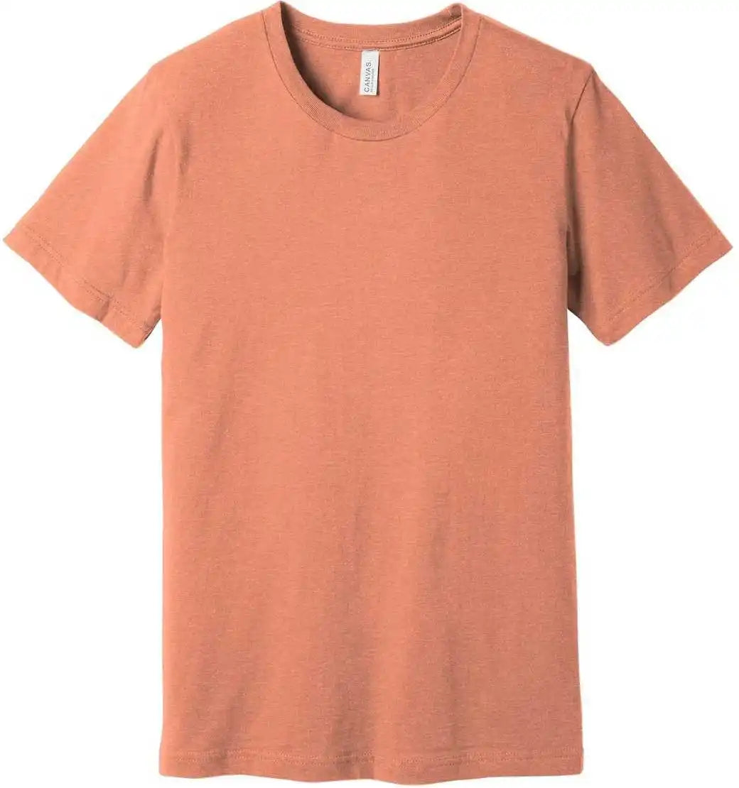 Bella + Canvas 3001cvc Unisex Heather Cvc Short Sleeve Tee - Sunset
