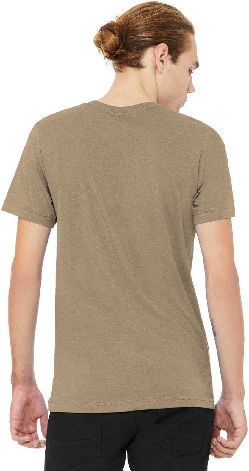 Bella + Canvas 3001cvc Unisex Heather Cvc Short Sleeve Tee - Tan