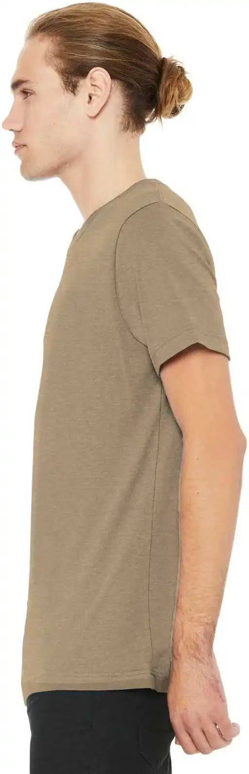 Bella + Canvas 3001cvc Unisex Heather Cvc Short Sleeve Tee - Tan