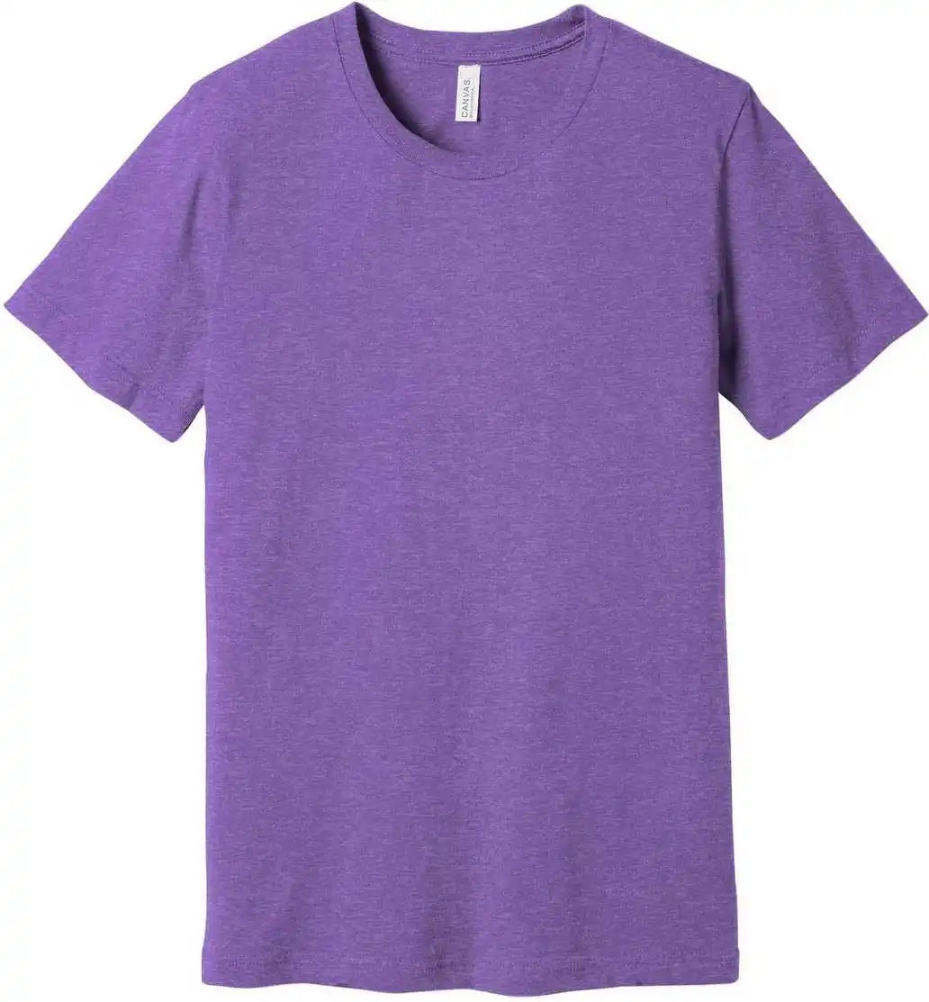 Bella + Canvas 3001cvc Unisex Heather Cvc Short Sleeve Tee Team Purple