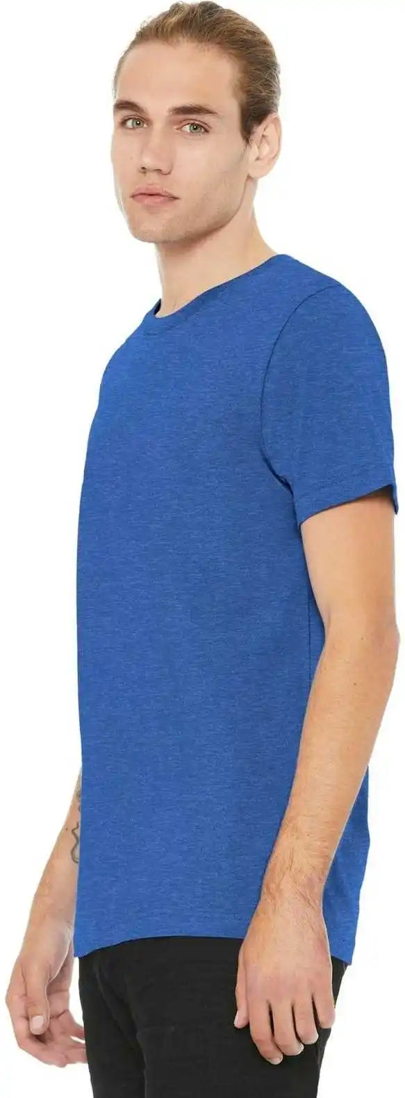 Bella + Canvas 3001cvc Unisex Heather Cvc Short Sleeve Tee True Royal