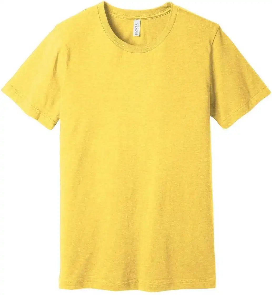Bella + Canvas 3001cvc Unisex Heather Cvc Short Sleeve Tee Yellow Gold