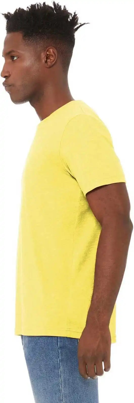 Bella + Canvas 3001cvc Unisex Heather Cvc Short Sleeve Tee - Yellow