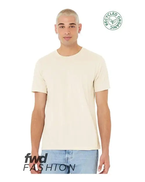 Bella + Canvas 3001rcy Fwd Fashion Jersey Recycled Organic Tee - 3001rcy - Heather Natural - Xs