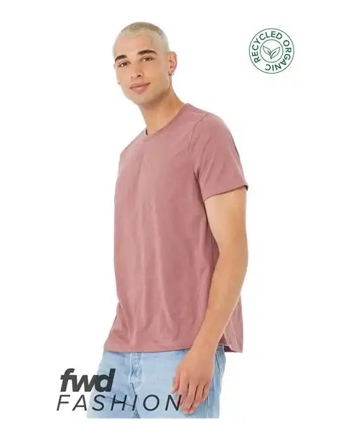 Bella + Canvas 3001rcy Fwd Fashion Jersey Recycled Organic Tee - 3001rcy - Heather Mauve