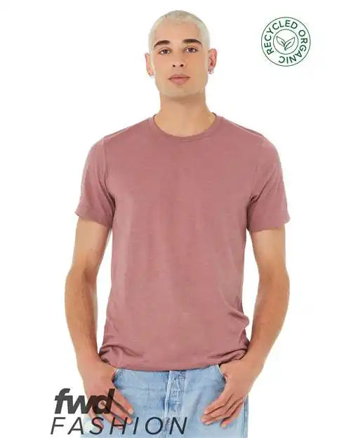 Bella + Canvas 3001rcy Fwd Fashion Jersey Recycled Organic Tee - 3001rcy - Heather Mauve - Xs