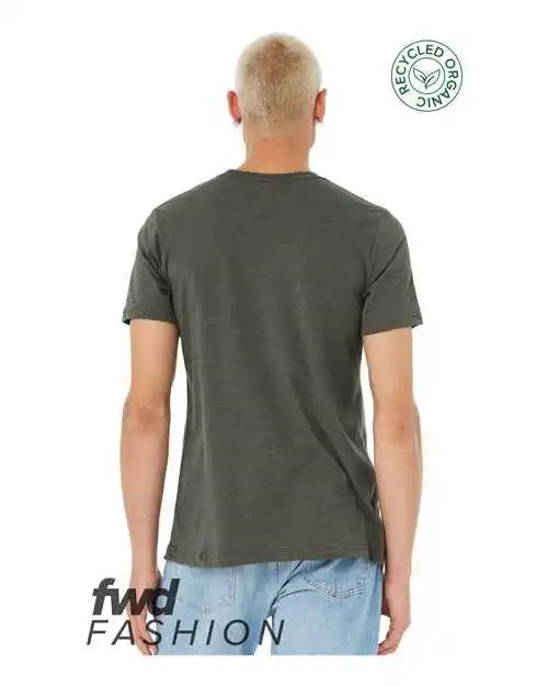 Bella + Canvas 3001rcy Fwd Fashion Unisex Jersey Recycled Organic Tee - Heather Military Green