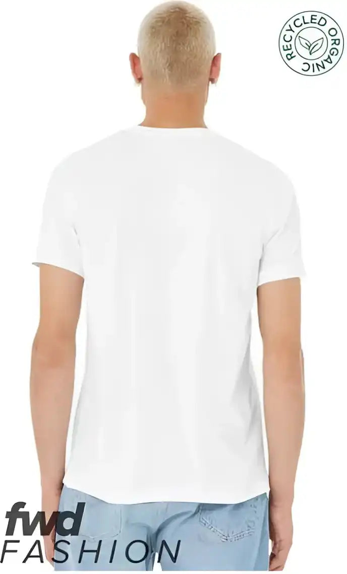 Bella + Canvas 3001rcy Fwd Fashion Unisex Jersey Recycled Organic Tee - Solid White Blend