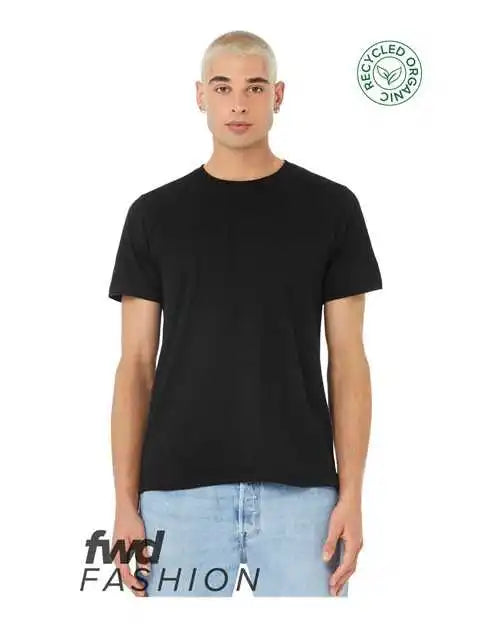 Bella + Canvas 3001rcy Fwd Fashion Unisex Jersey Recycled Organic Tee Solid Black Blend