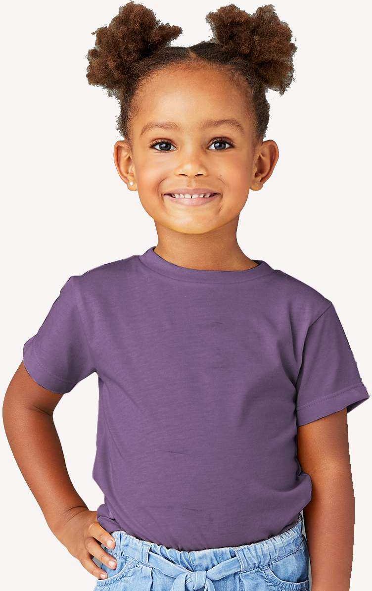 Bella + Canvas 3001t Toddler Jersey Tee - Heather Team Purple