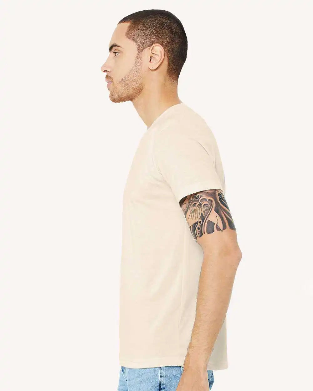 Bella + Canvas 3001u Unisex Made in the Usa Jersey Short Sleeve Tee - Natural