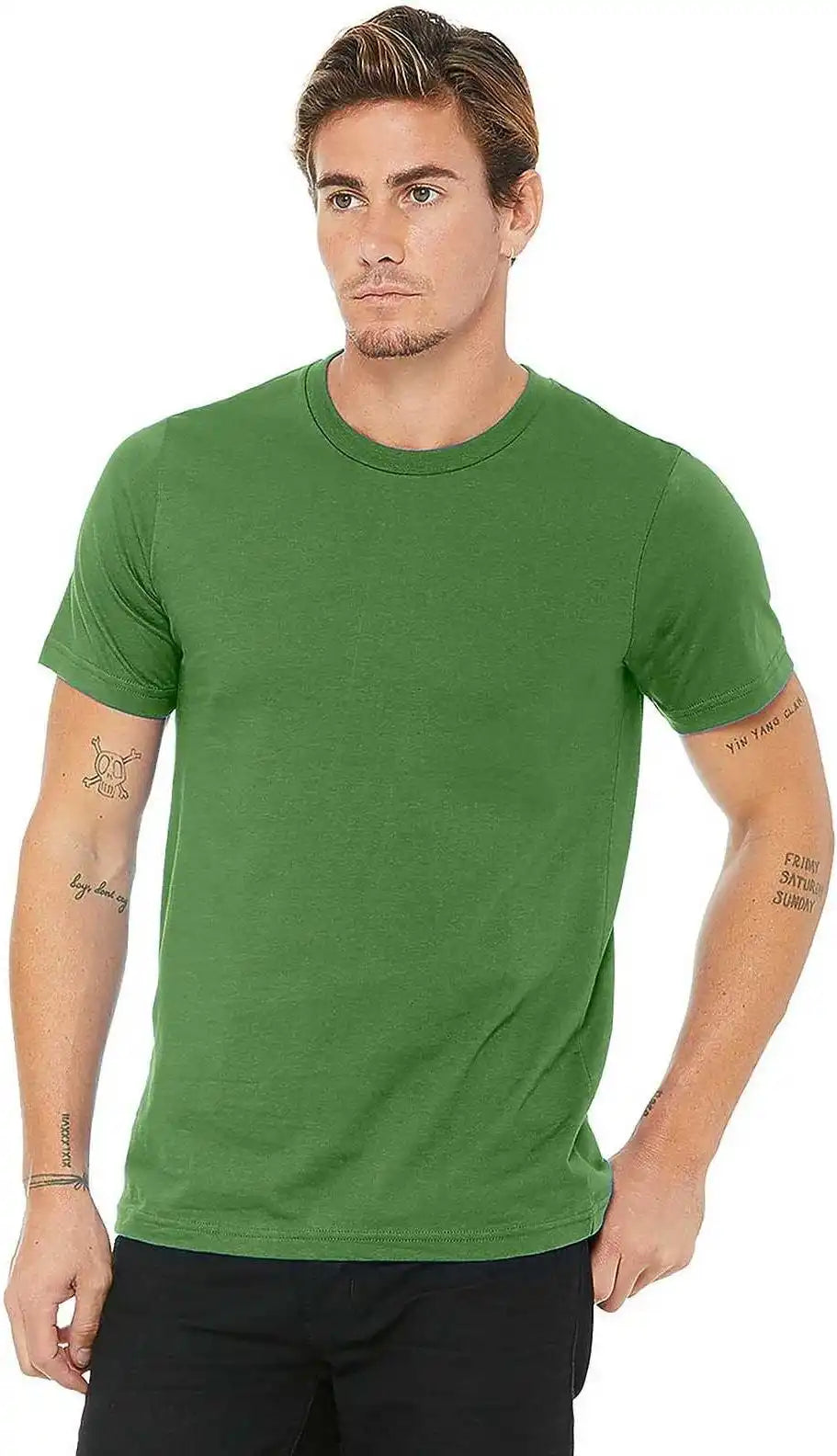 Bella + Canvas 3001u Unisex Made in the Usa Jersey Short Sleeve Tee - Leaf
