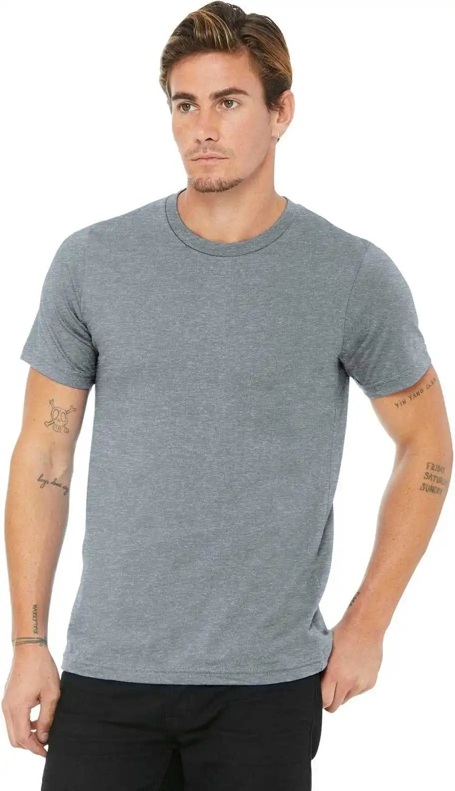 Bella + Canvas 3001u Unisex Made in the Usa Jersey Short Sleeve Tee Athletic Heather