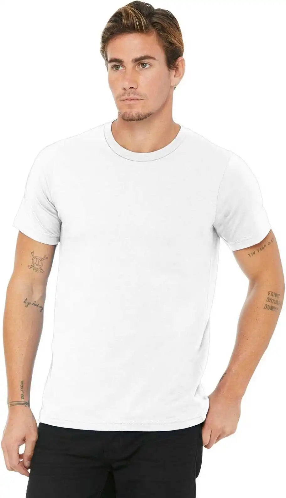 Bella + Canvas 3001u Unisex Made in the Usa Jersey Short Sleeve Tee White