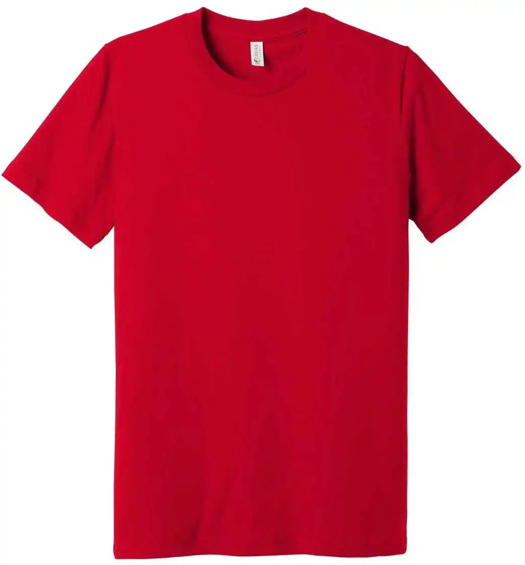 Bella + Canvas 3001u Unisex Made in the Usa Jersey Short Sleeve Tee - Red