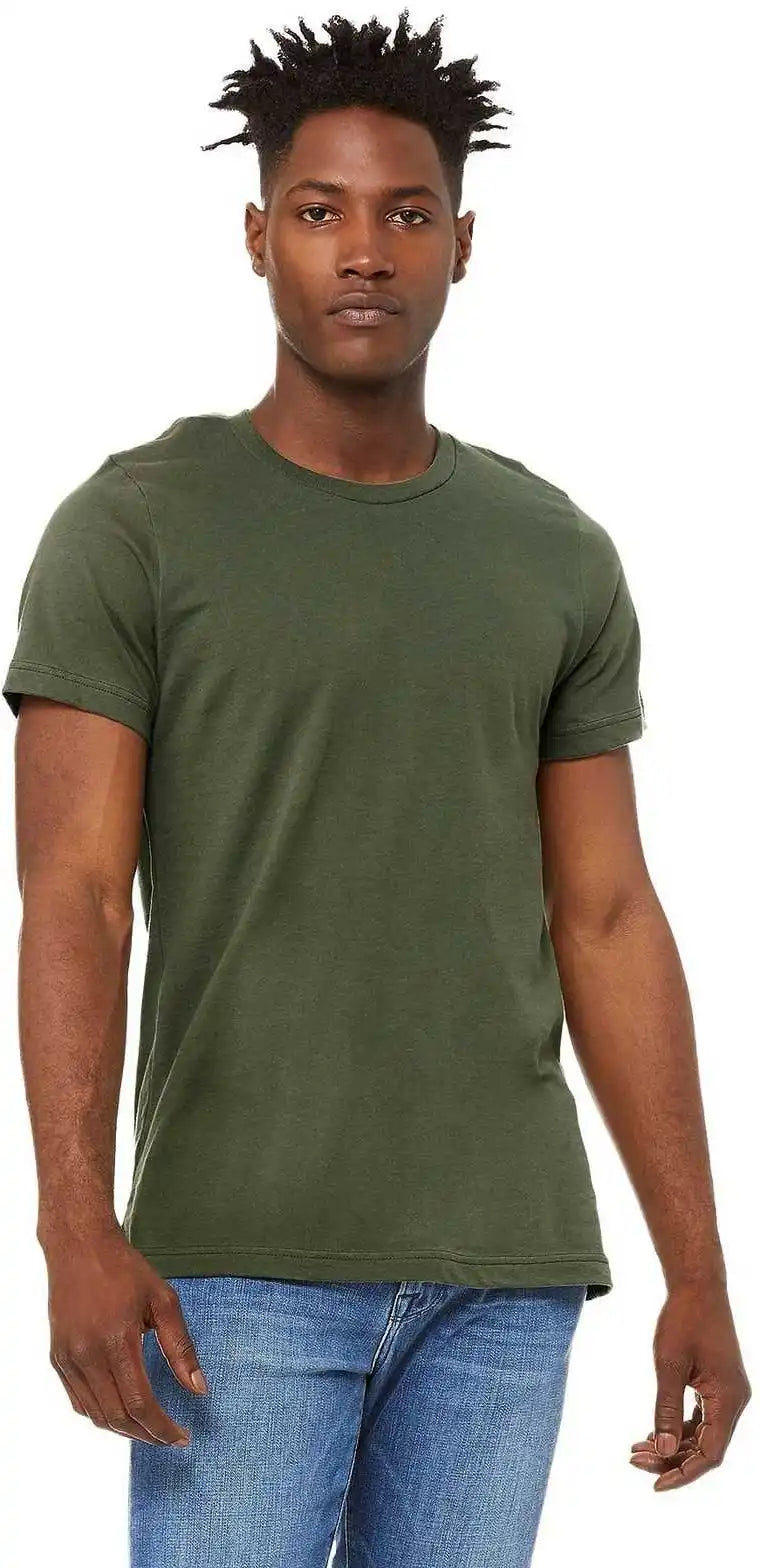 Bella + Canvas 3001u Unisex Made in the Usa Jersey Short Sleeve Tee - Military Green
